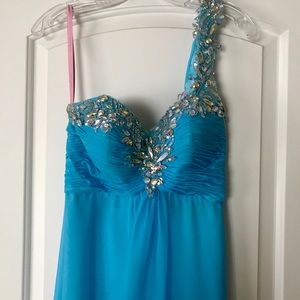 Aqua Blue Prom Dress